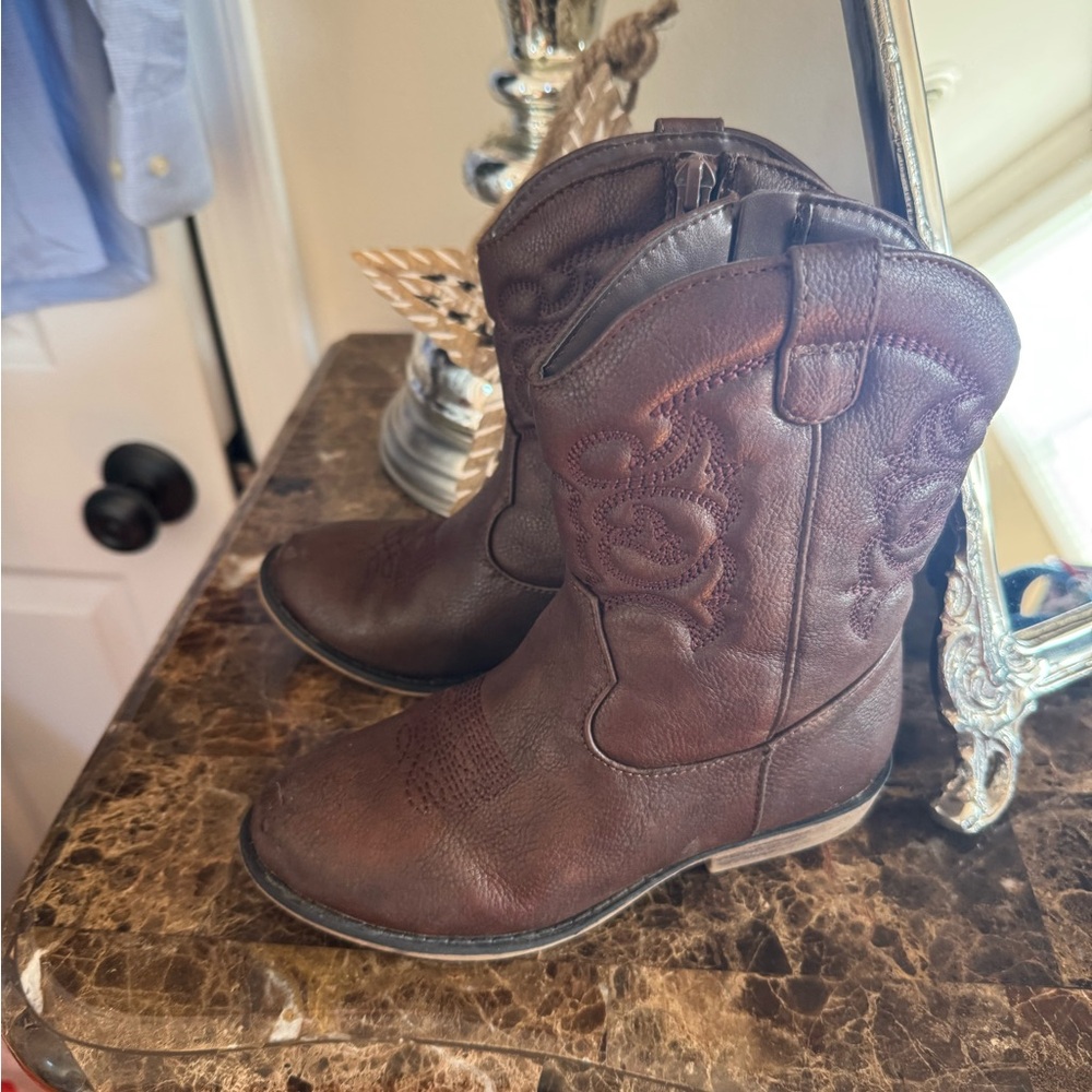 Cat & Jack Dark Brown Kids Boots